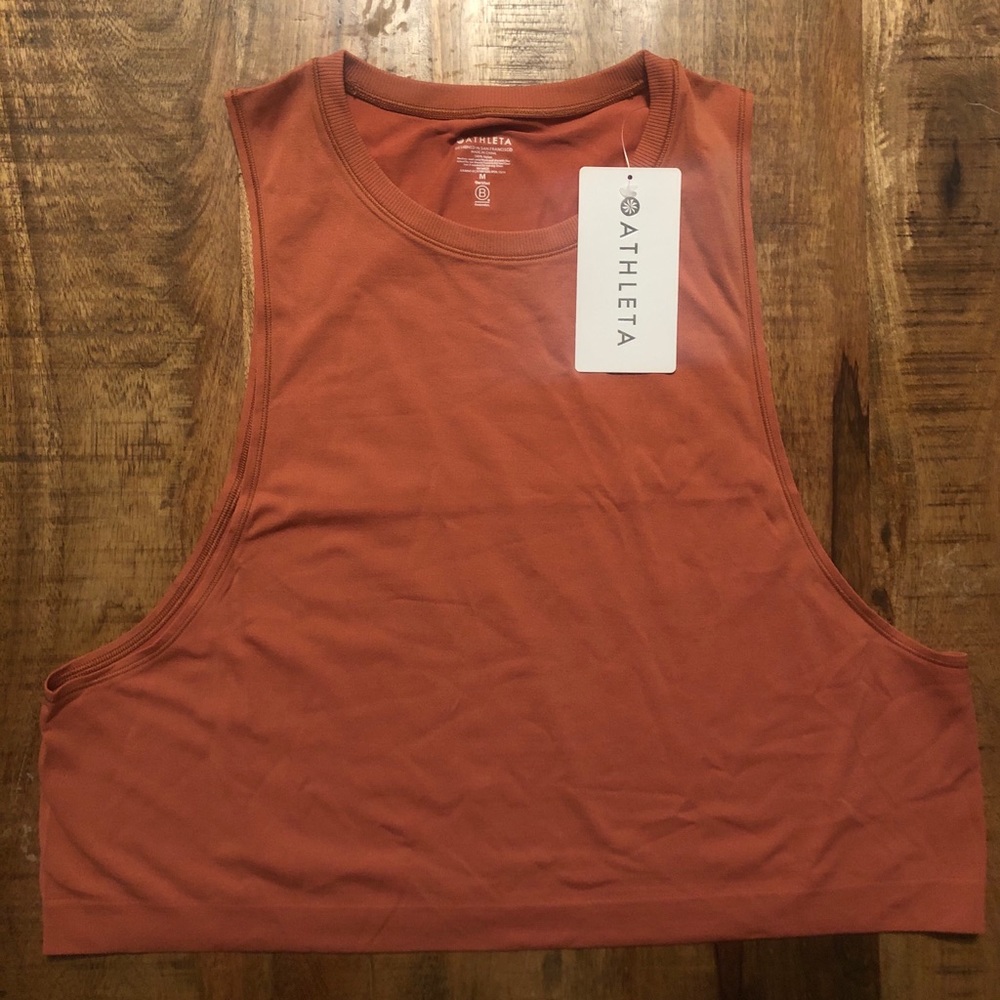 NWT Athleta Mineral Wash Crop Top - Sz. M